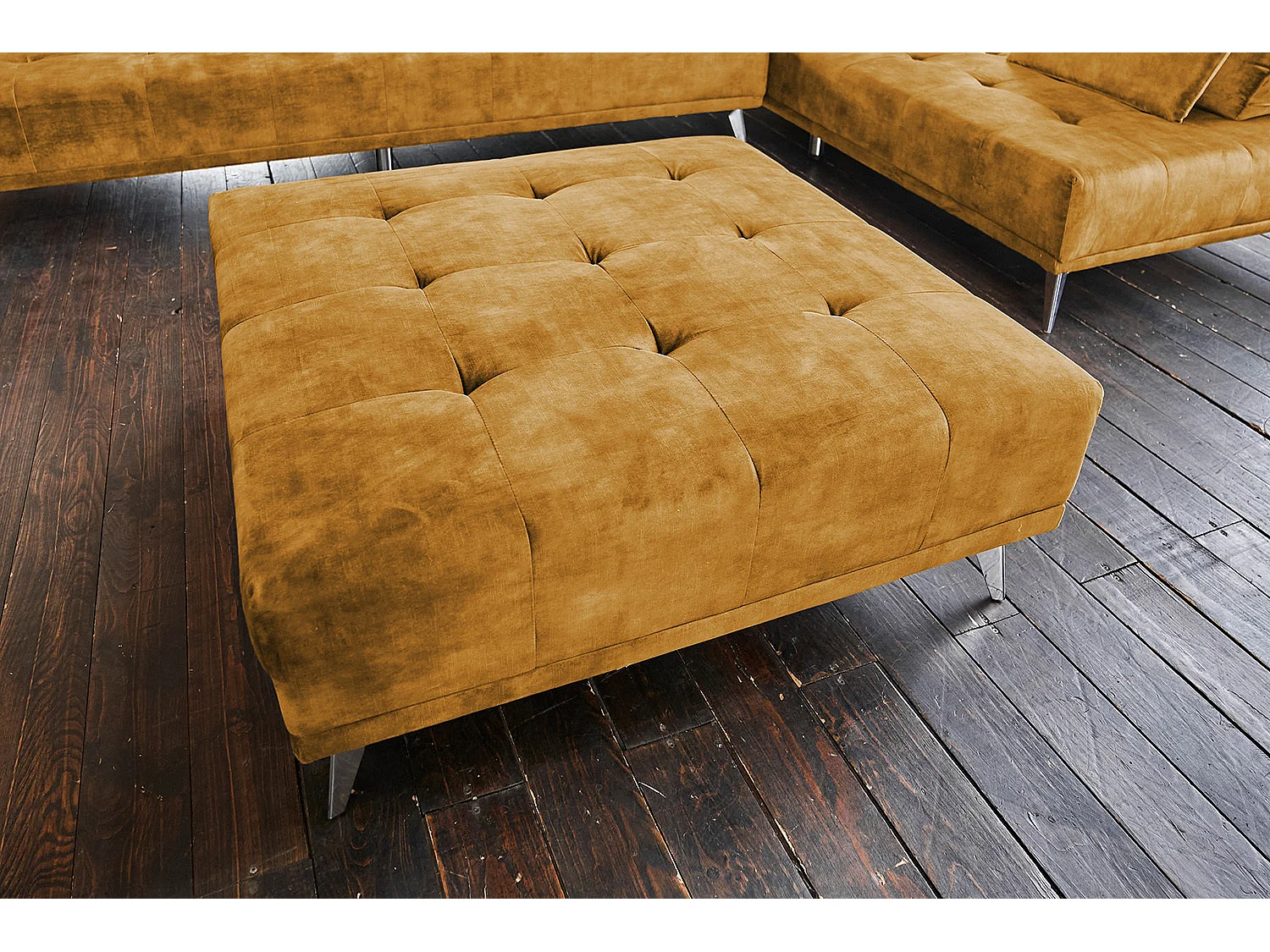 Sofá - marrón rojizo terciopelo - WIOLO