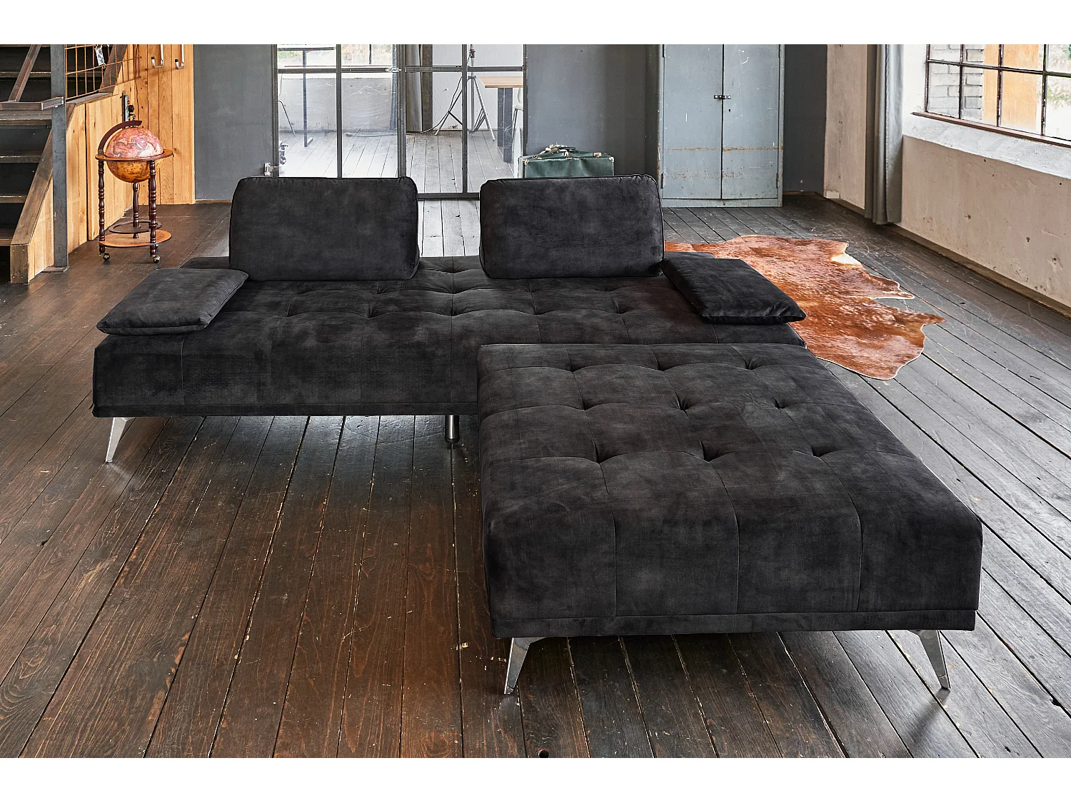 Daybed - Anthrazit Velvet - WIOLO