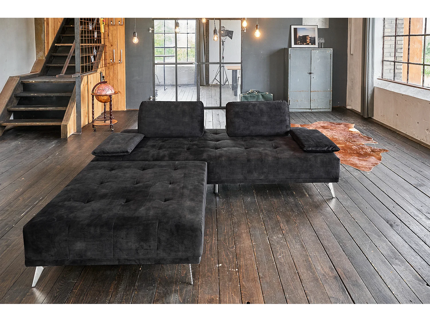 Daybed - Anthrazit Velvet - WIOLO