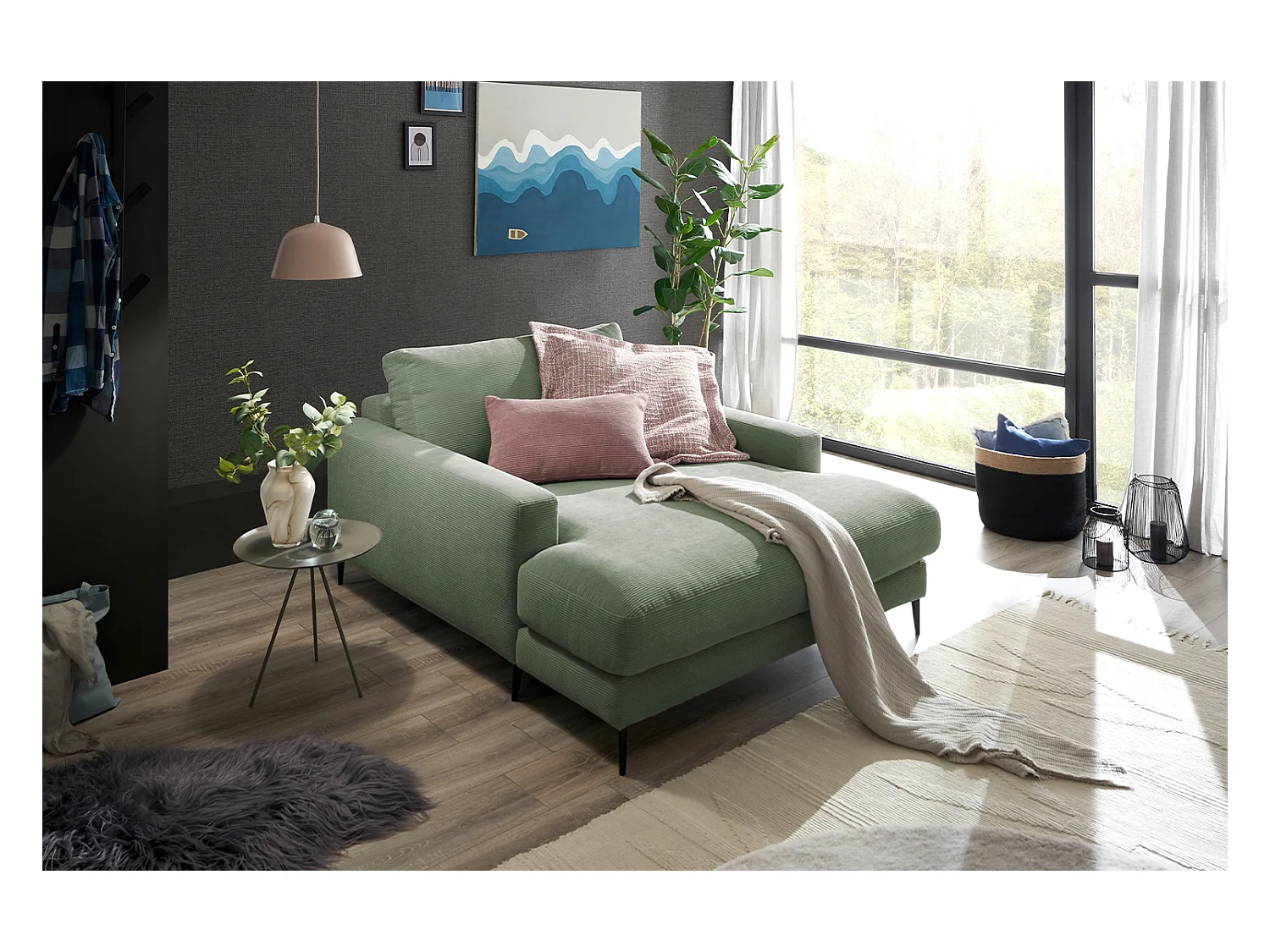Siège - Vert Velours côtelé - CARA