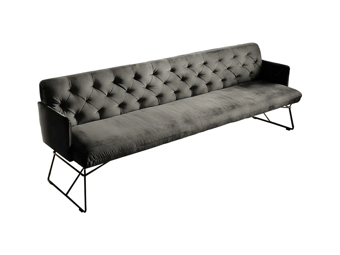 Esszimmerbank - Grau Velvet - CHARME
