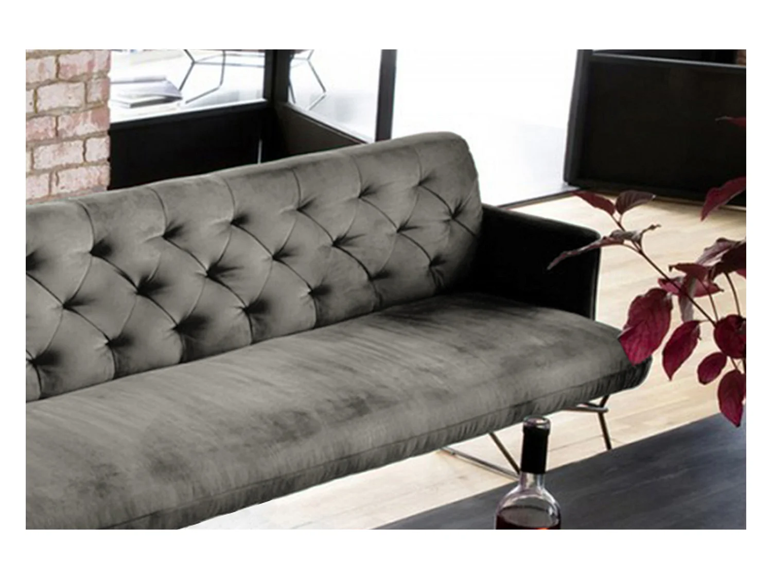 Esszimmerbank - Grau Velvet - CHARME