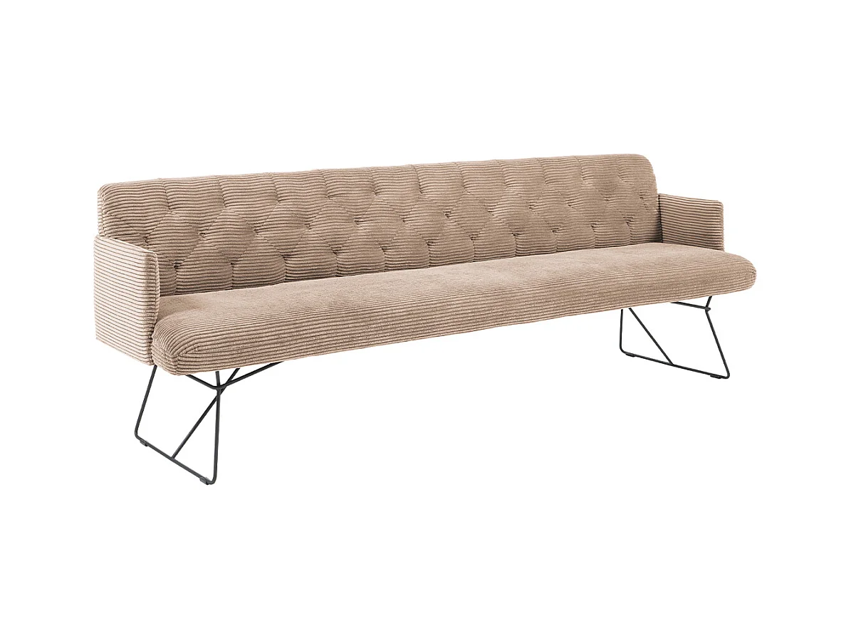 Esszimmerbank - Taupe Cord - CHARME