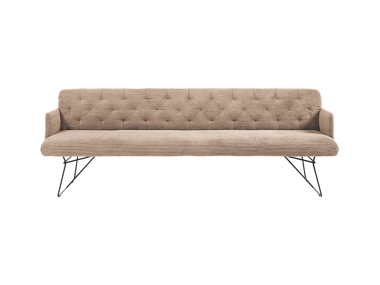 Esszimmerbank - Taupe Cord - CHARME
