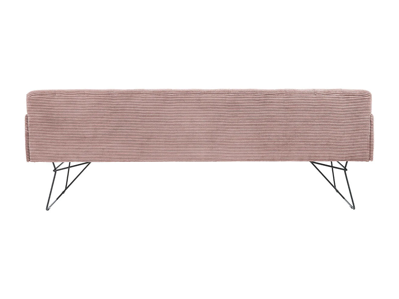 Banc - Rose velours côtelé - CHARME