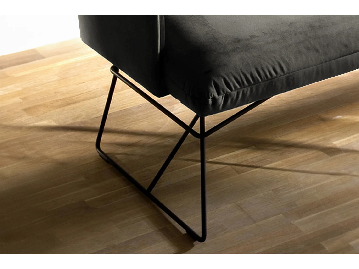 Polsterbank - Grau Velvet - CHARME