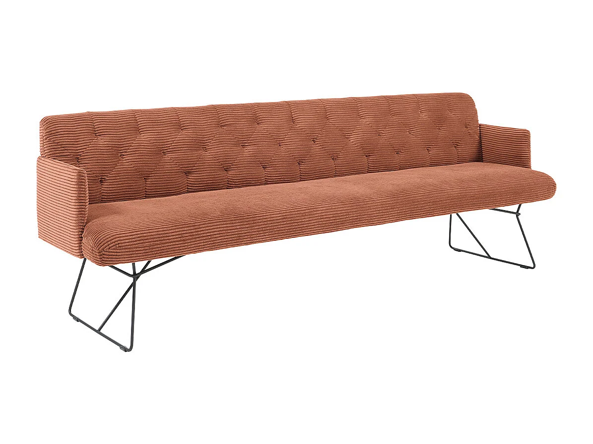 Esszimmerbank - Braun Cord - CHARME