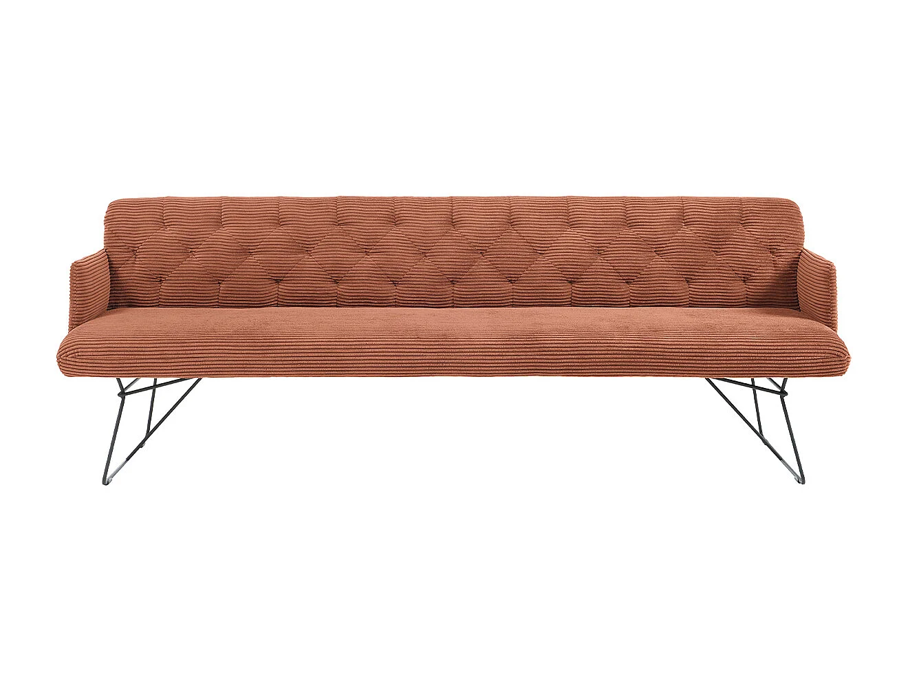 Esszimmerbank - Braun Cord - CHARME