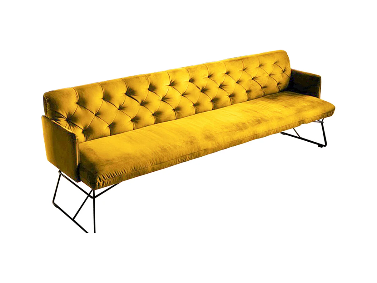 Esszimmerbank - Gelb Velvet - CHARME