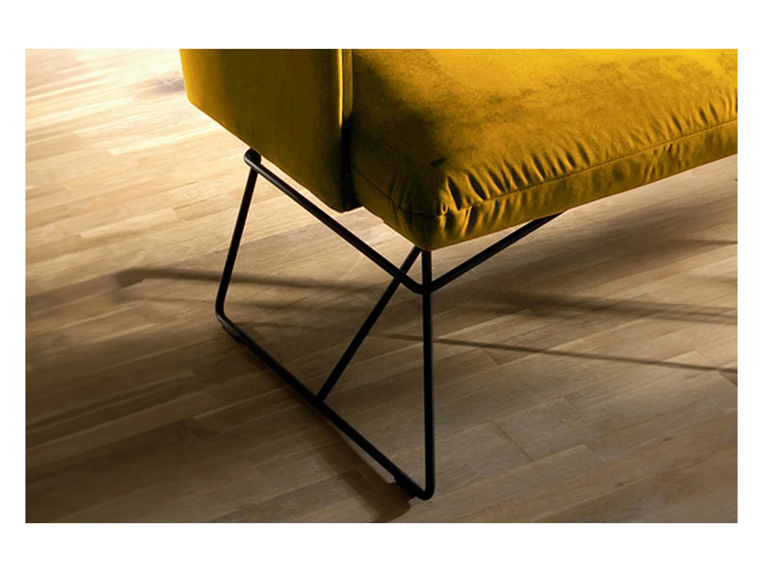 Esszimmerbank - Gelb Velvet - CHARME