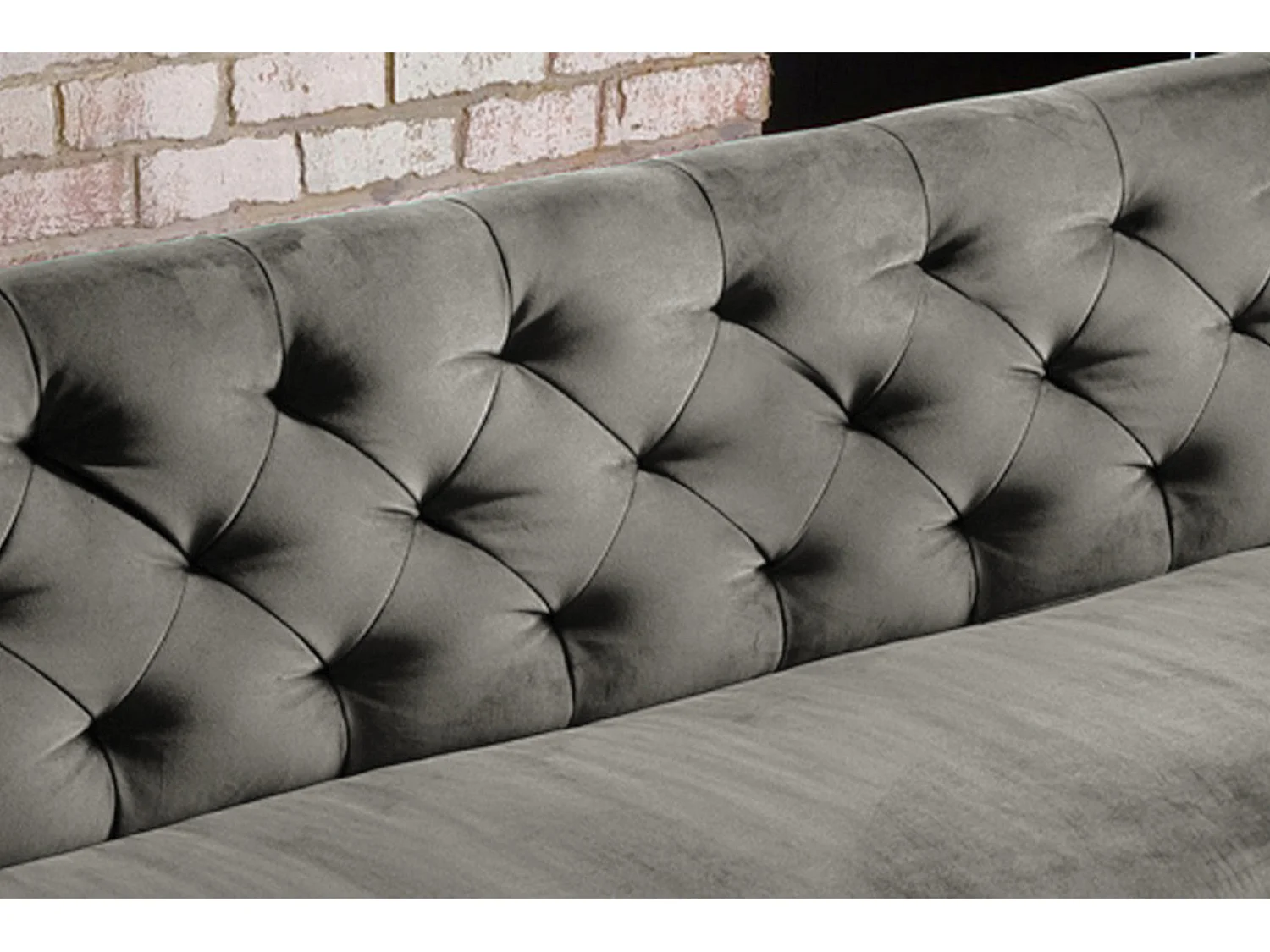 Polsterbank - Grau Velvet - CHARME