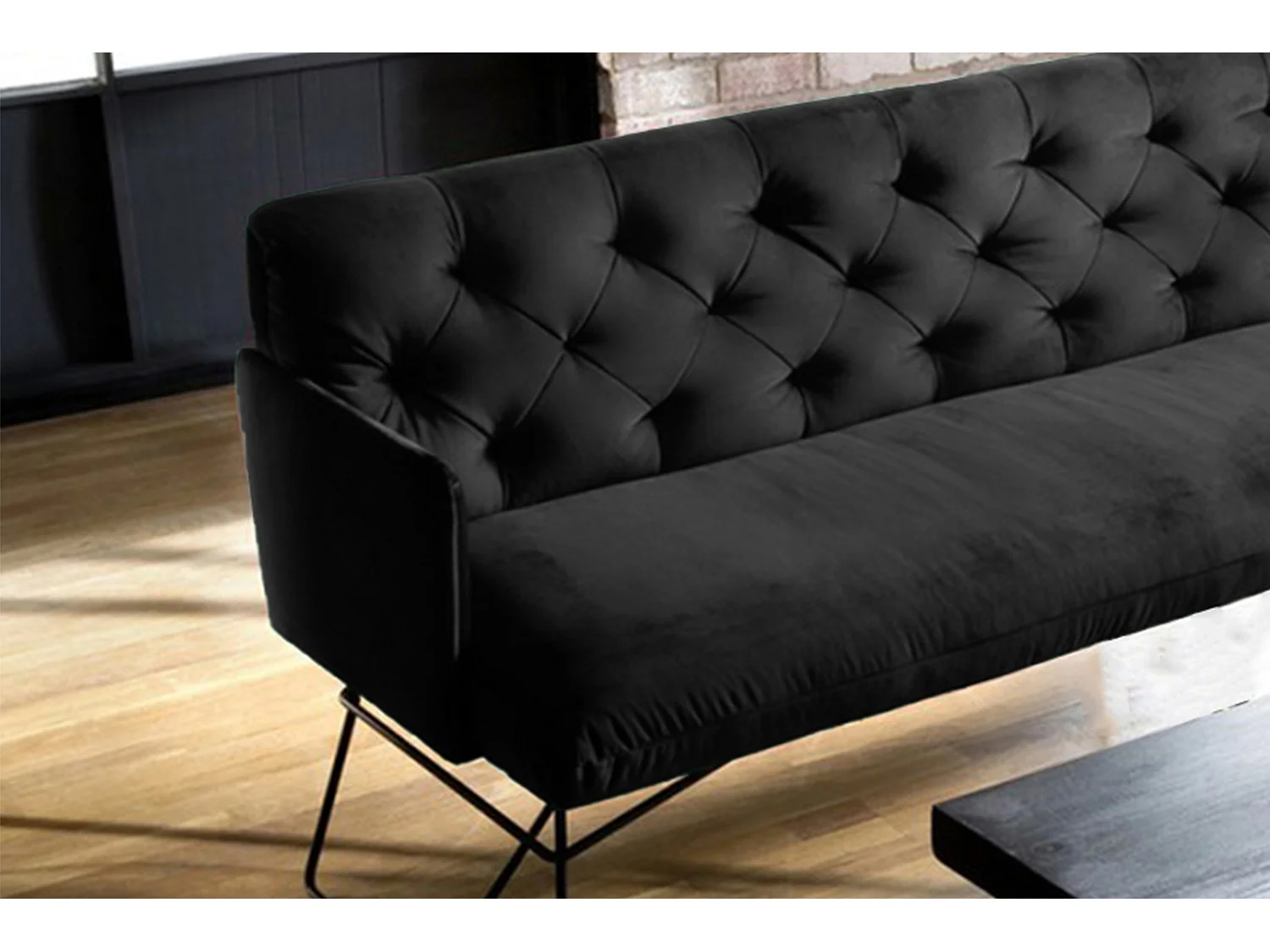 Banc - Noir Velours - CHARME