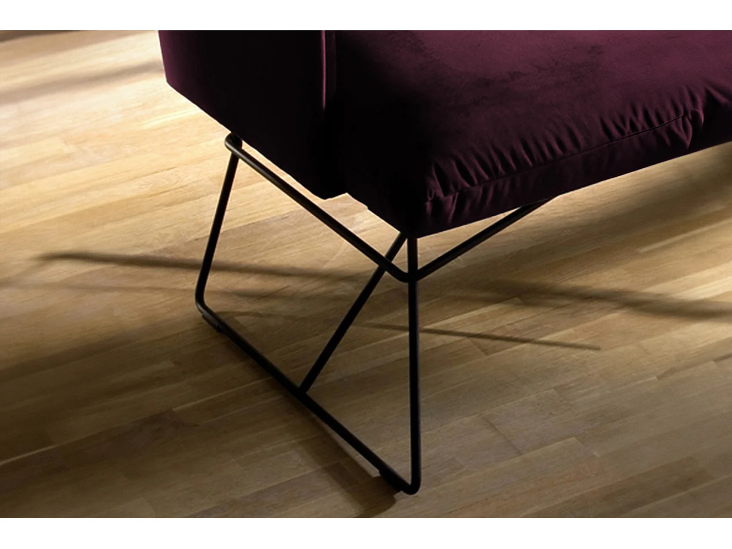 Banc - Violette Velours - CHARME