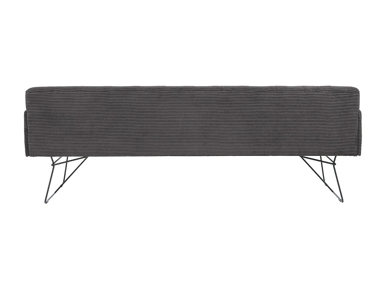 Esszimmerbank - Grau Cord - CHARME