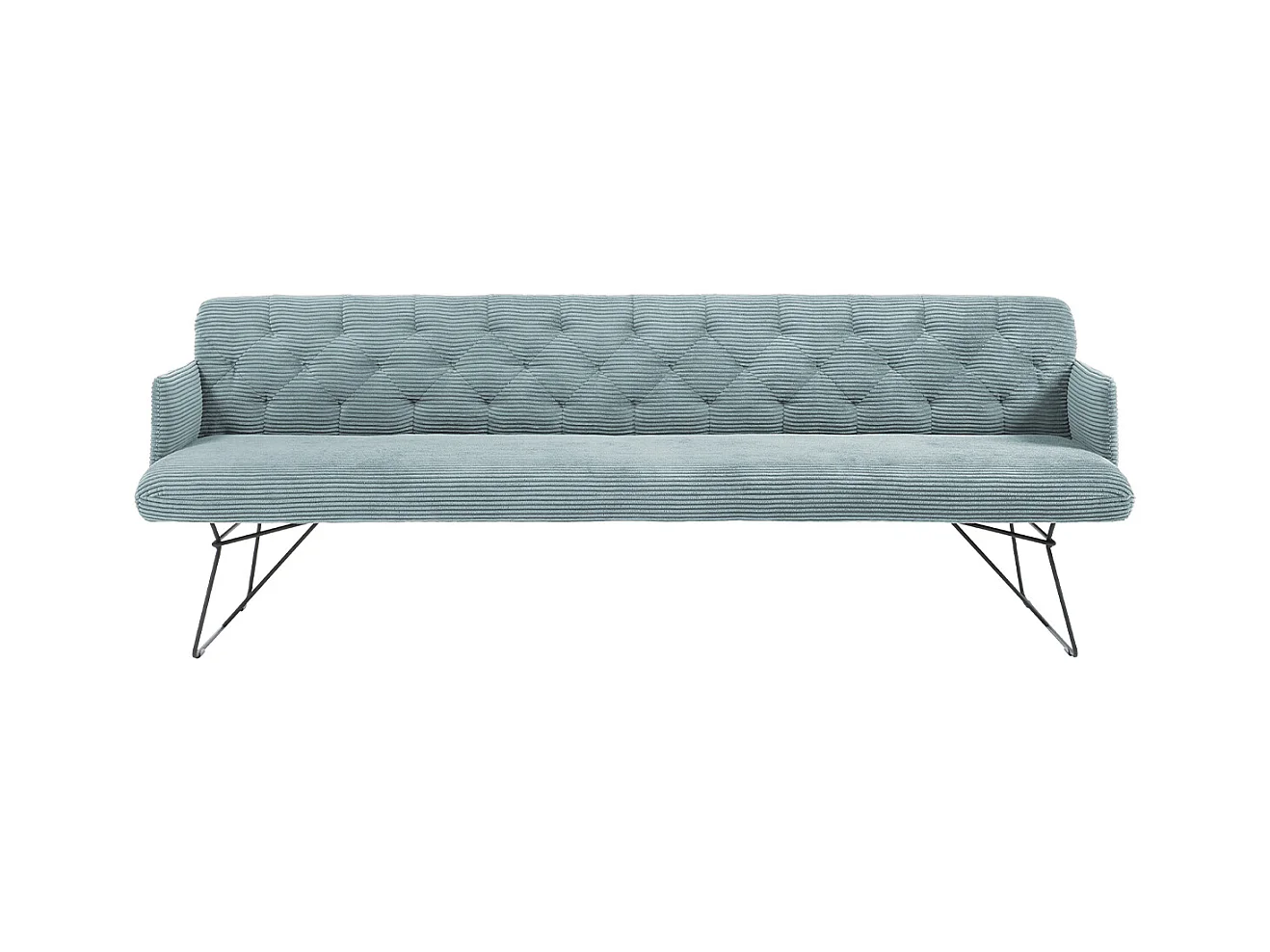 Esszimmerbank - Hellblau Cord - CHARME