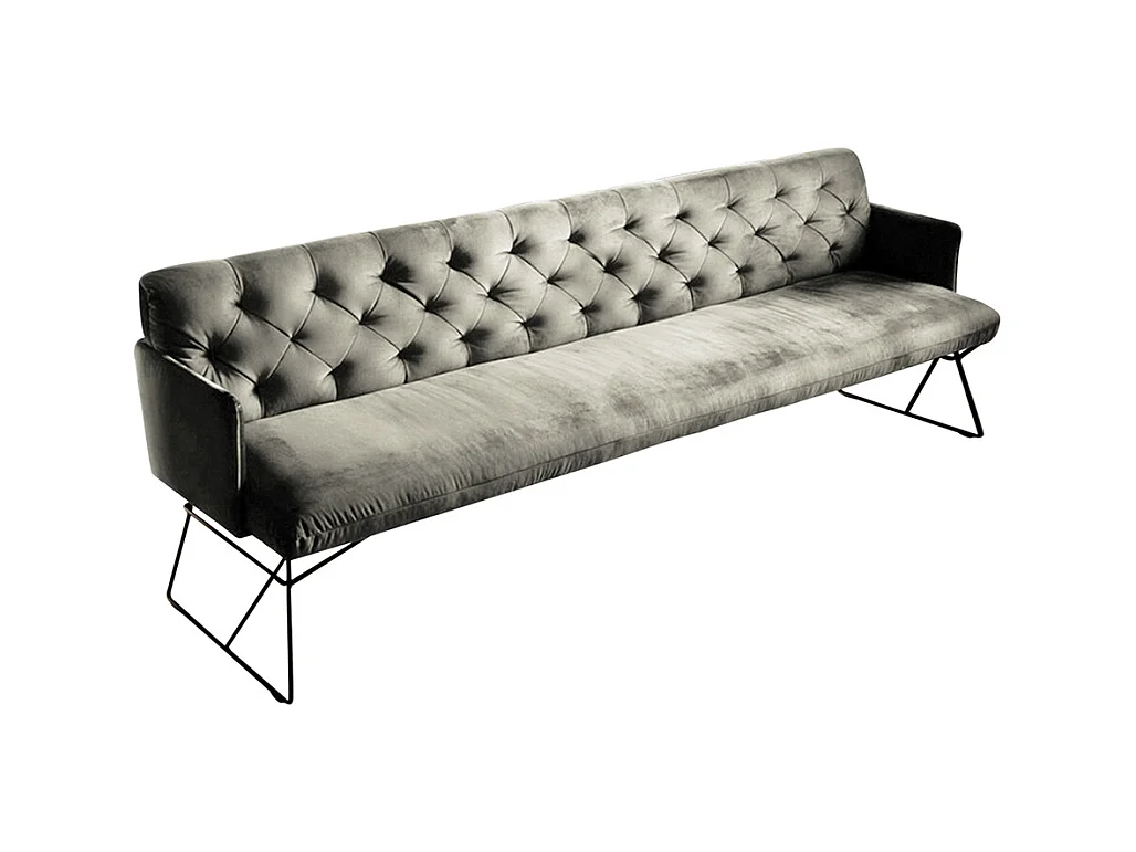 Esszimmerbank - Silber Velvet - CHARME