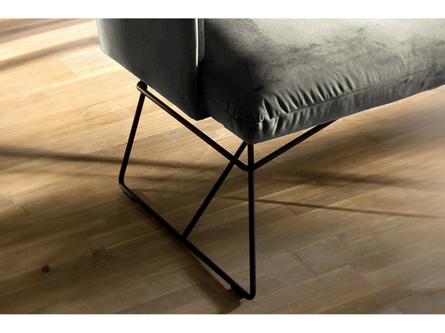 Polsterbank - Silber Velvet - CHARME