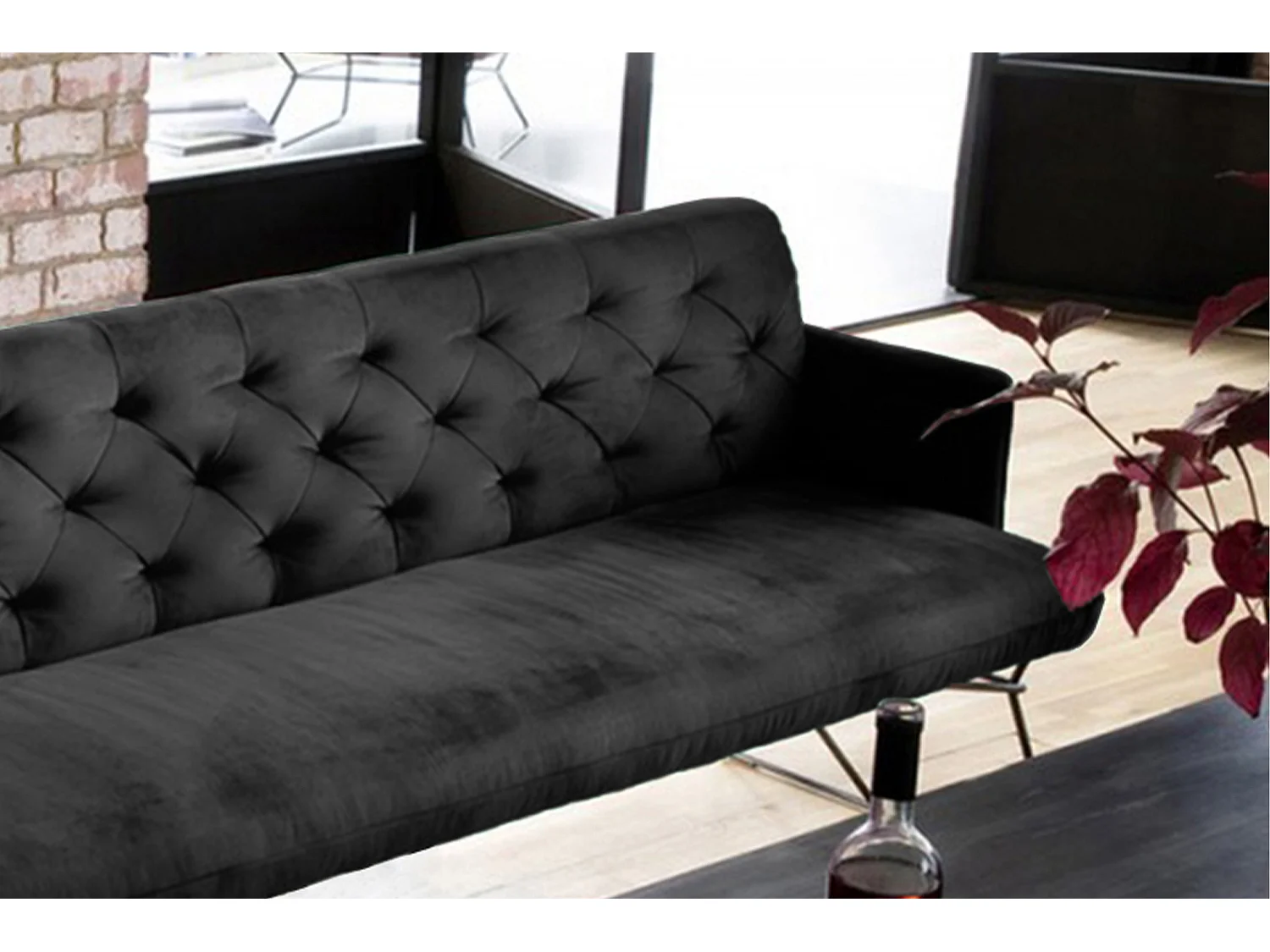 Banc - Noir Velours - CHARME