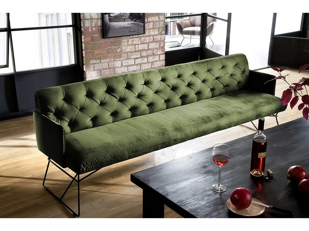 Banco - Verde terciopelo - CHARME
