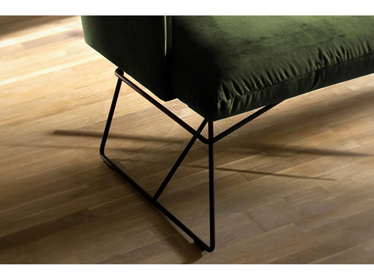 Panca - verde velluto - CHARME