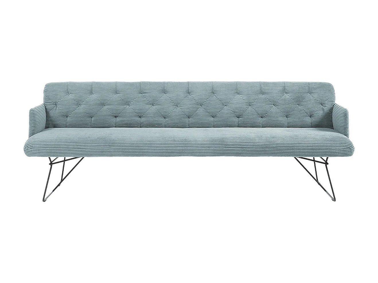Polsterbank - Hellblau Cord - CHARME