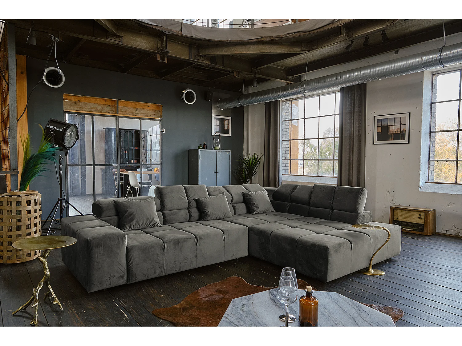 Divano - Grigio velluto - NEVADA