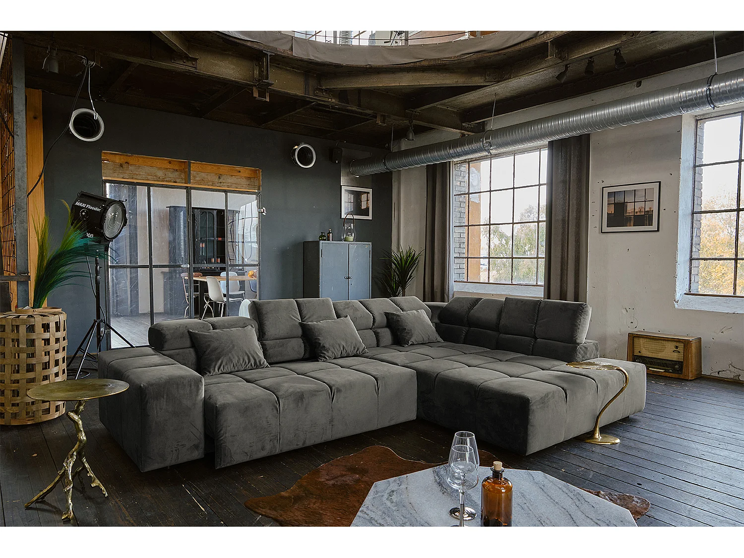 Divano - Grigio velluto - NEVADA