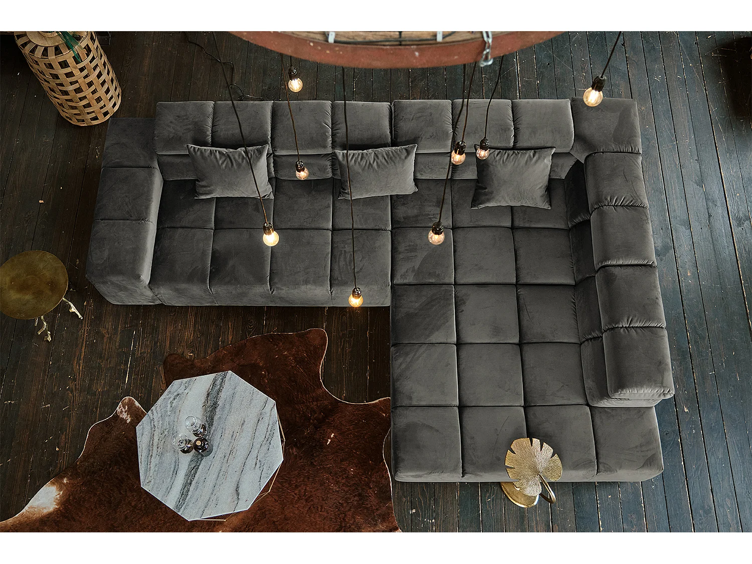 Divano - Grigio velluto - NEVADA