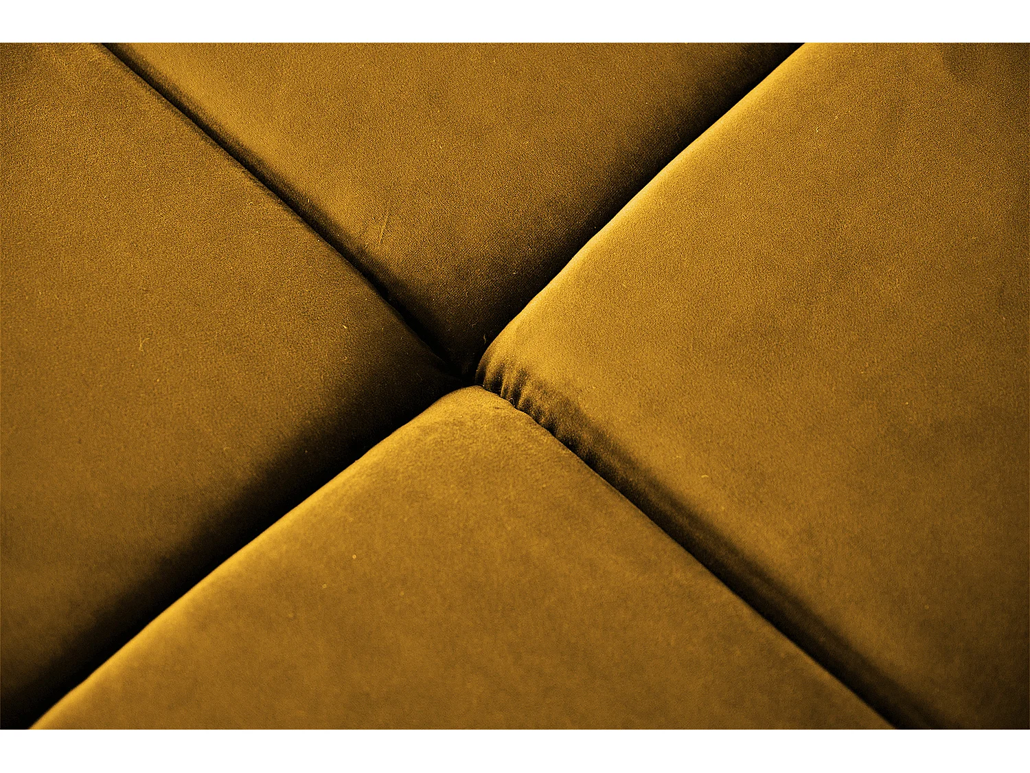 Ecksofa - Gelb Velvet - NEVADA