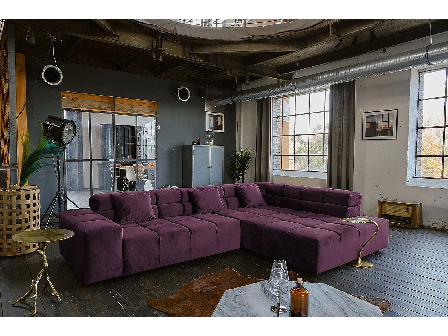 Divano - Violetta velluto - NEVADA