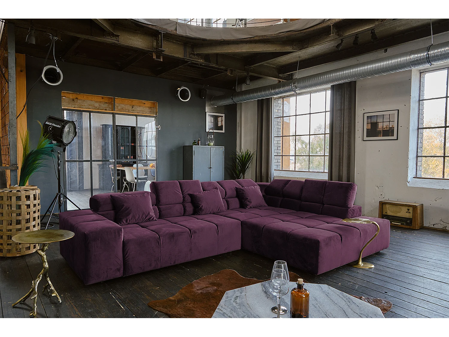 Divano - Violetta velluto - NEVADA