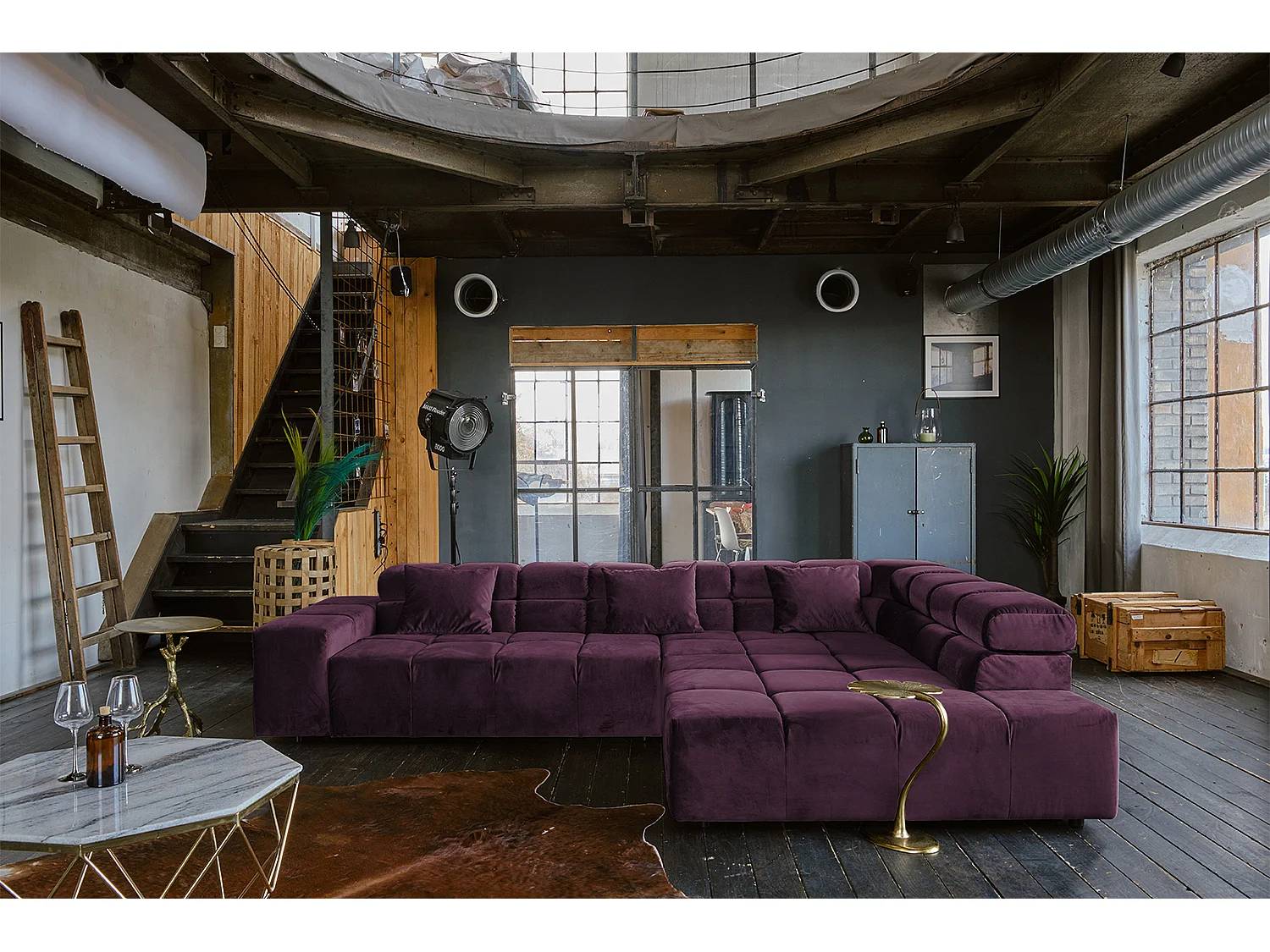 canapé - Violette Velours - NEVADA