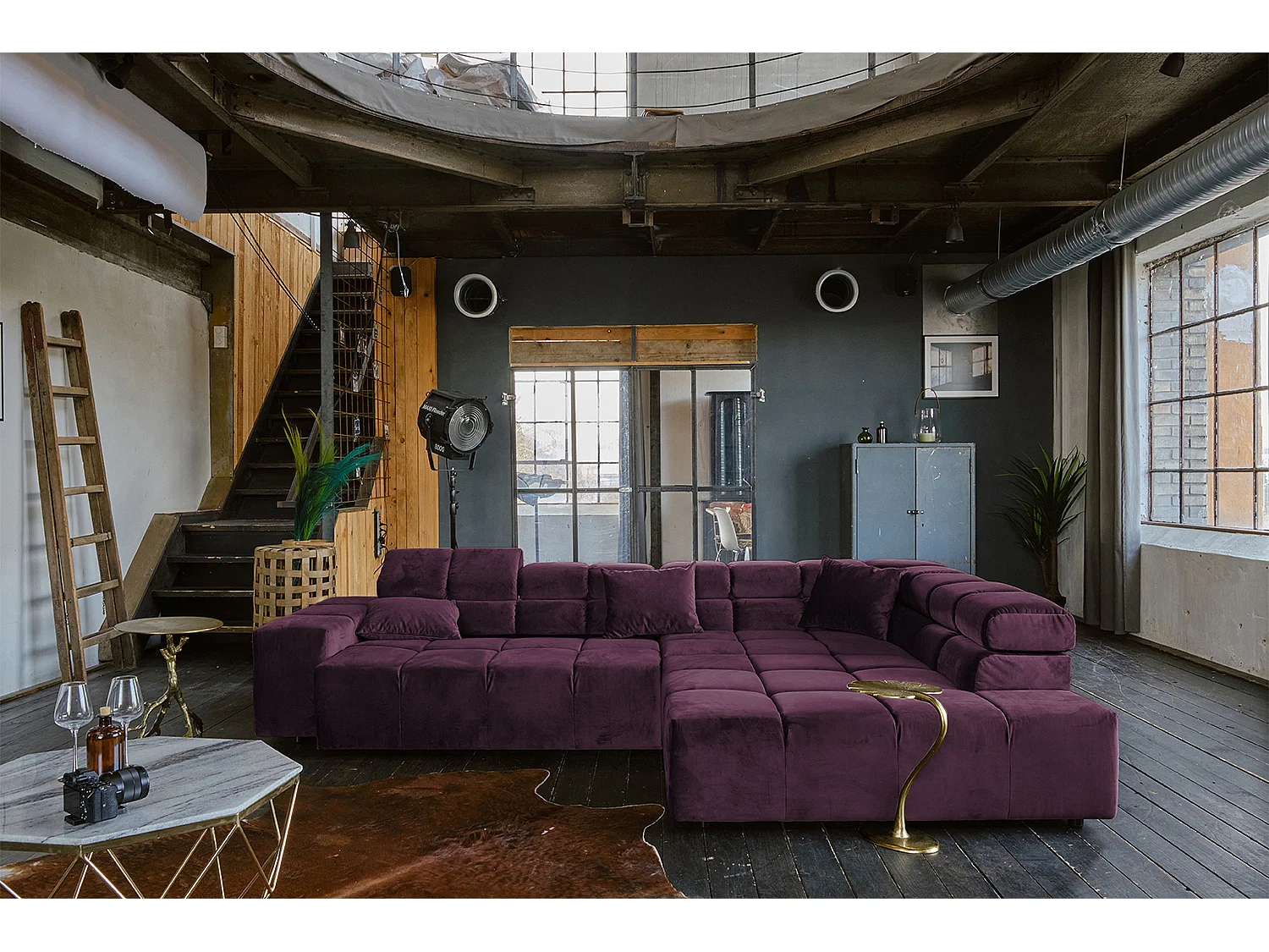 Canapé - Violette Velours - NEVADA