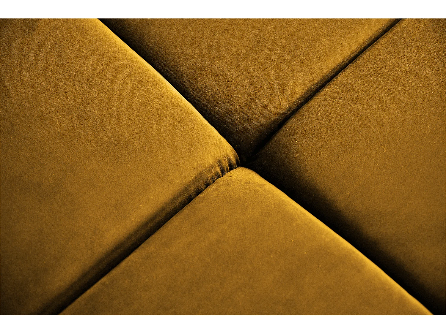 Ecksofa - Gelb Velvet - NEVADA