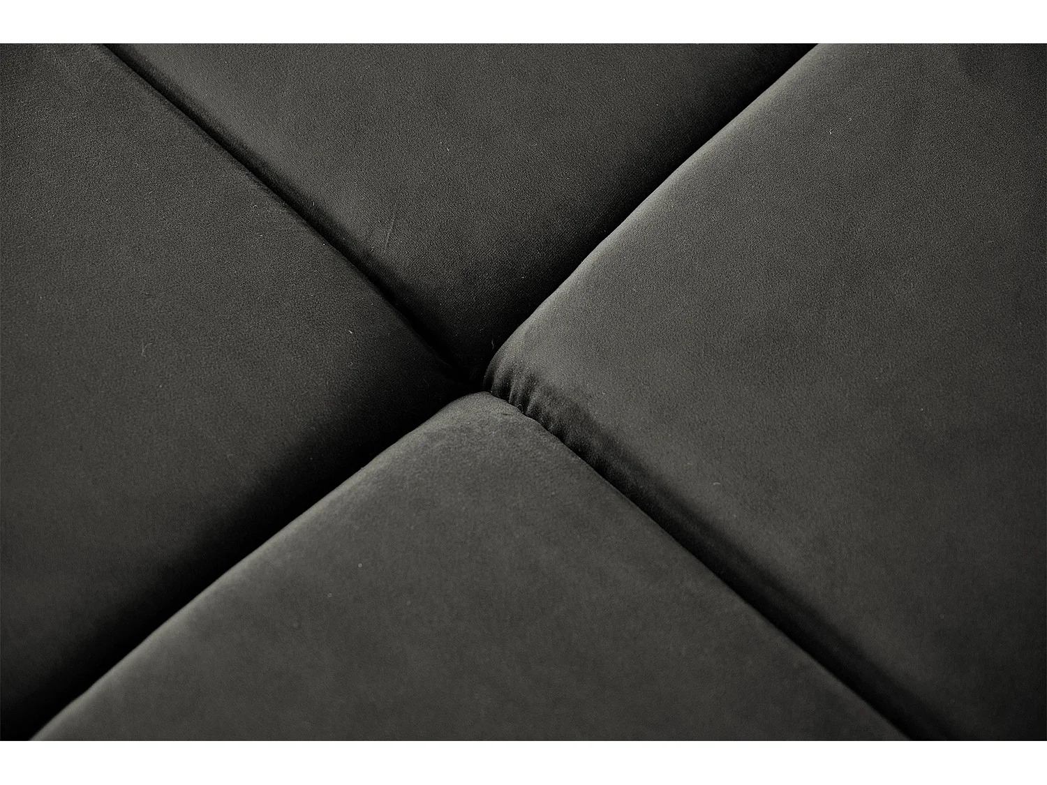 Hoekbank - Grijs Fluweel - NEVADA