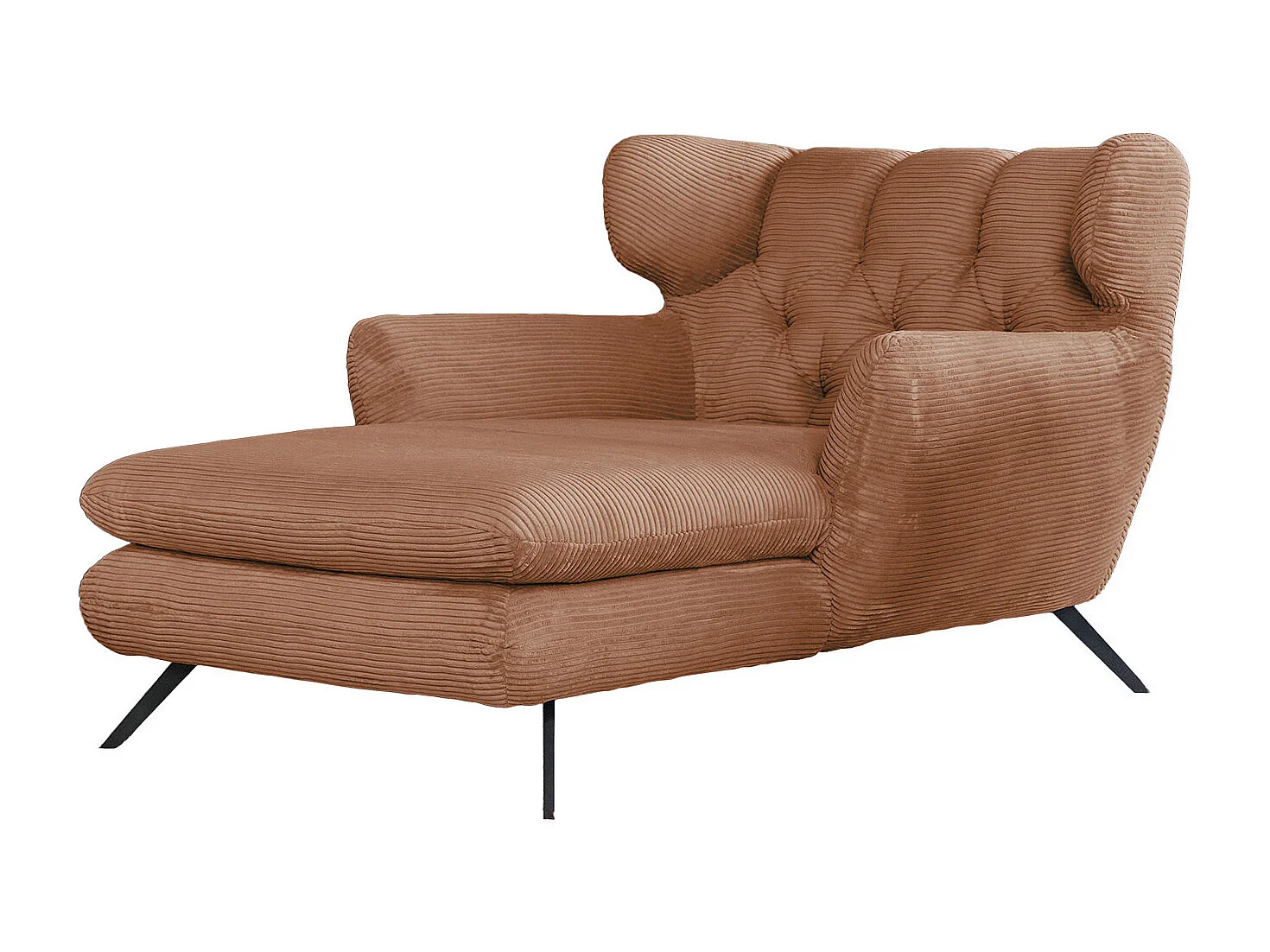 XXL Sessel - Braun Cord - CHARME