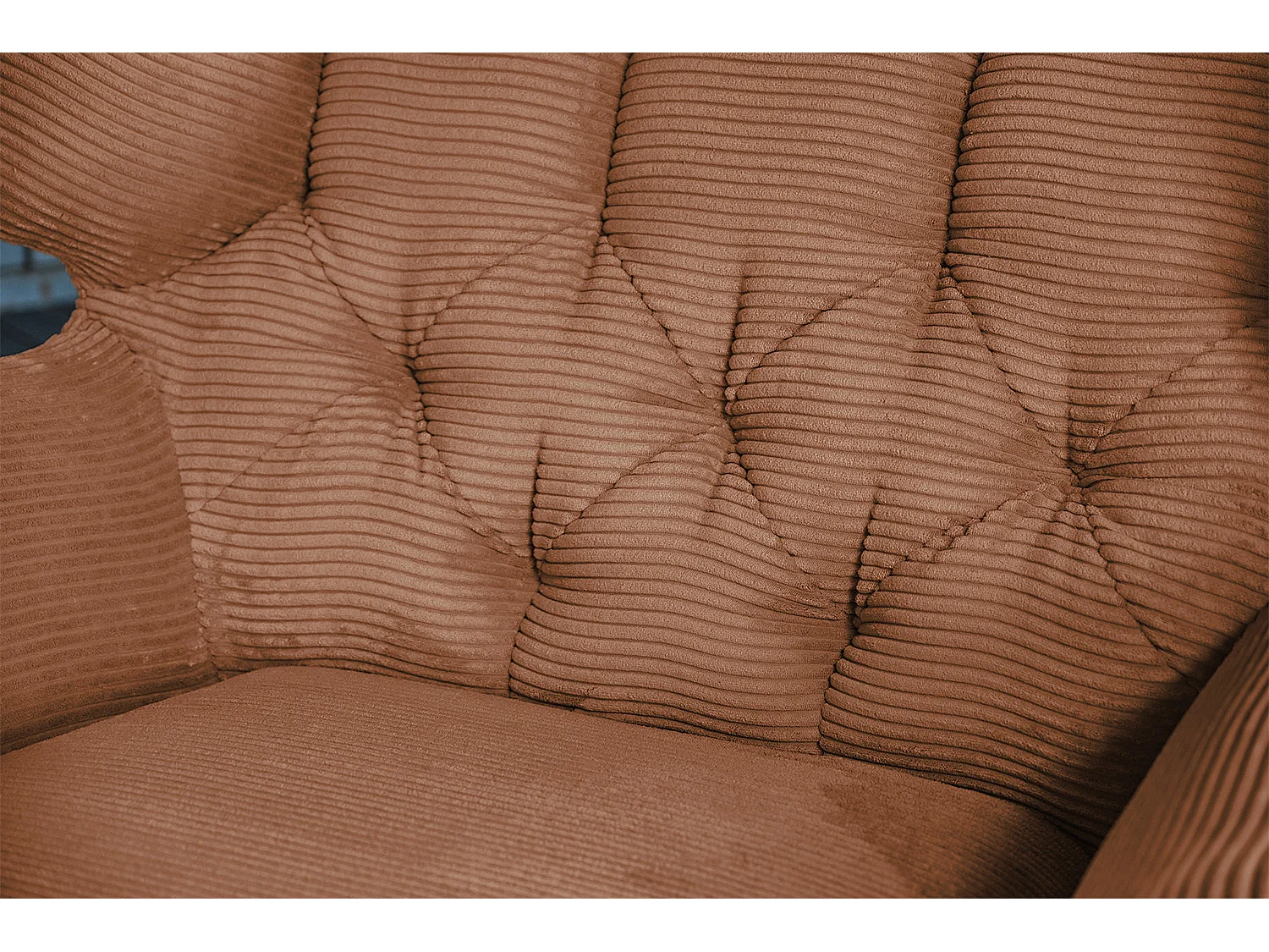 XXL Sessel - Braun Cord - CHARME