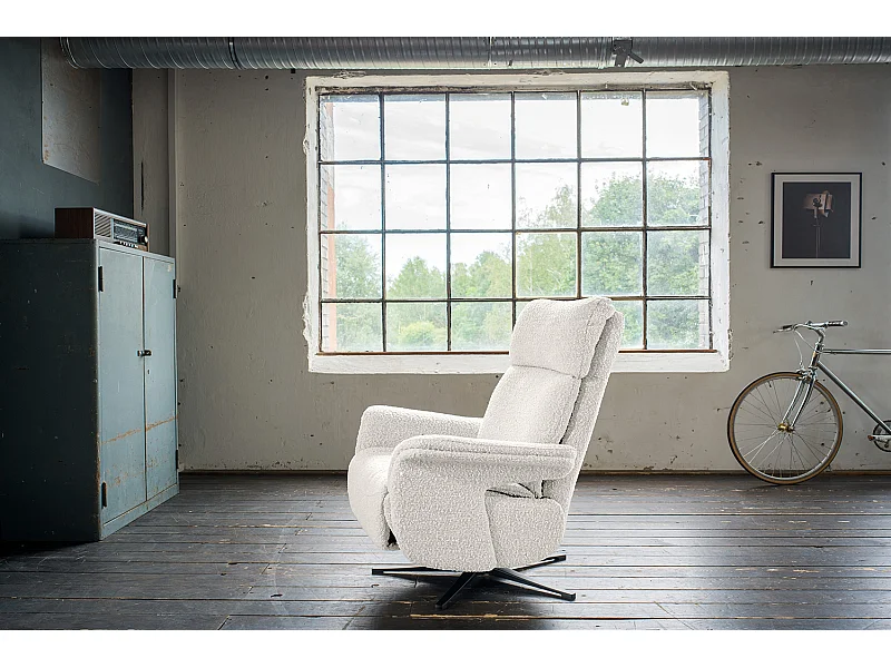 Relaxsessel - Hellgrau Webstoff - NAMA