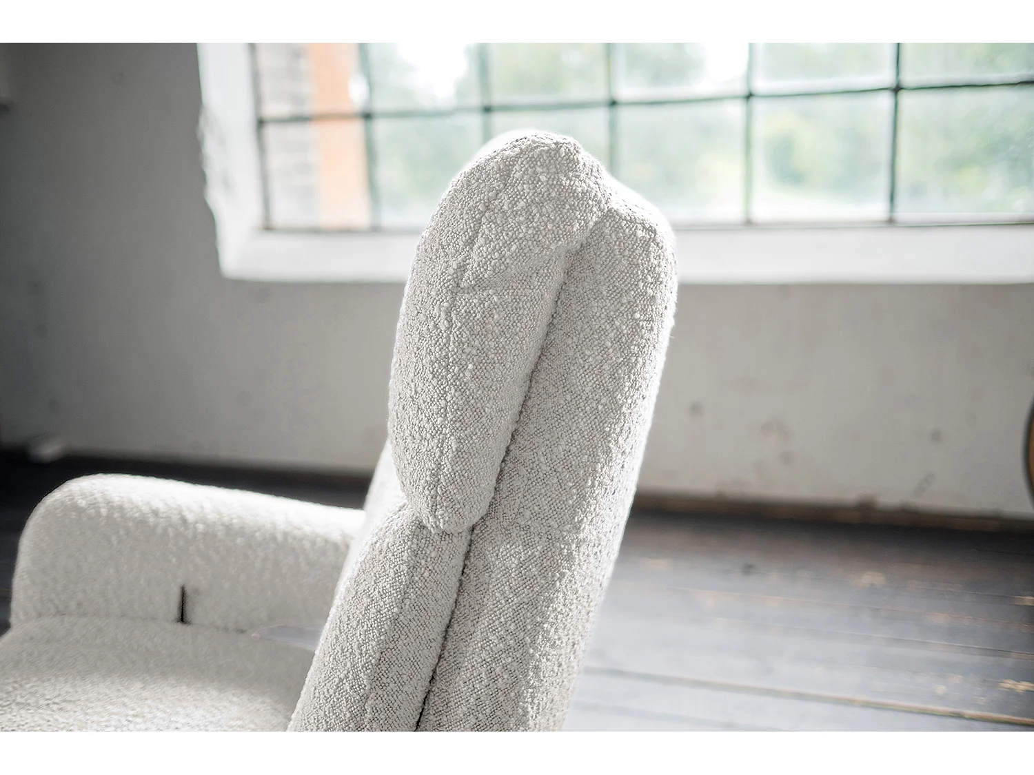 Relaxsessel - Hellgrau Webstoff - NAMA