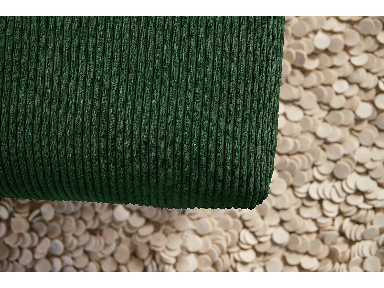 Poltrona XXL - verde smeraldo Velluto a coste - CHARME