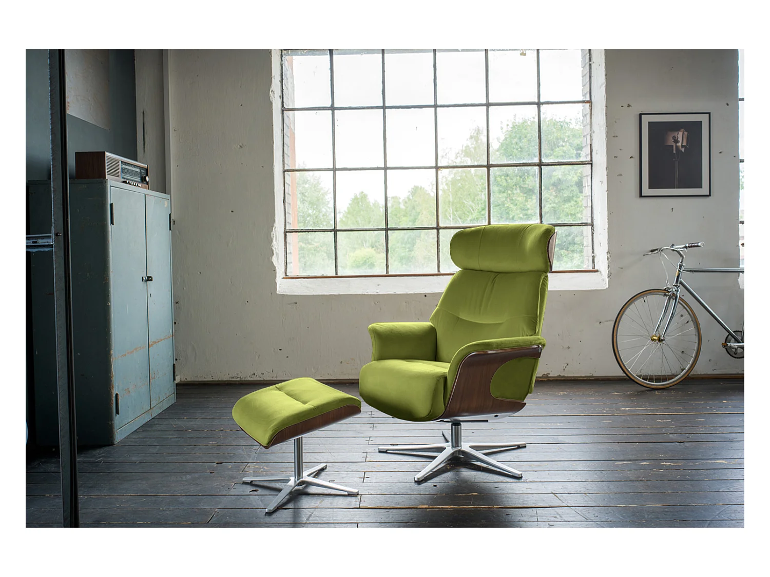 Fauteuil - Vert Velours - TOSAR