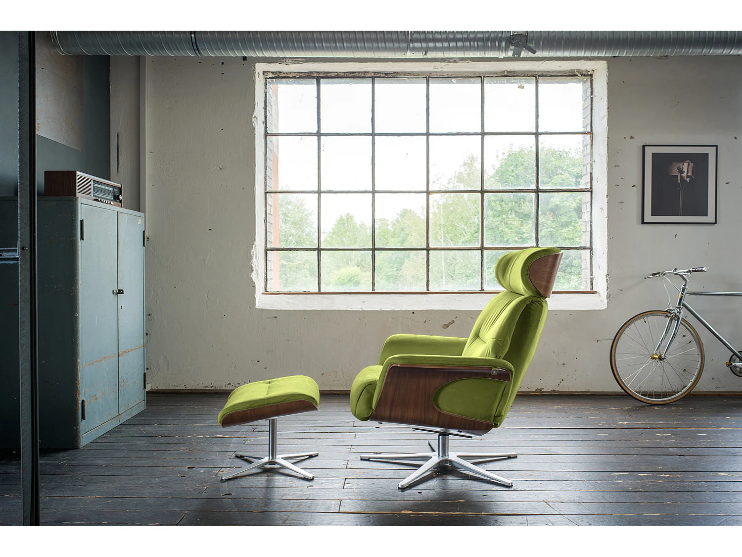 Fauteuil - Vert Velours - TOSAR