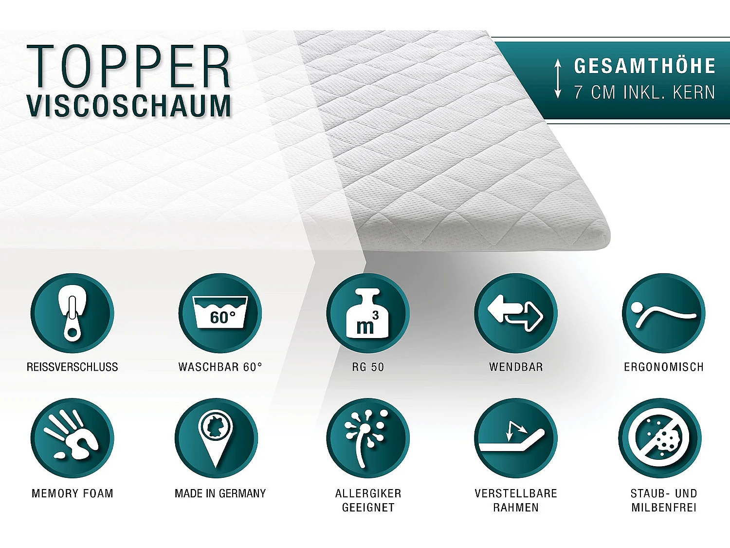 Topper - Weiß  - SOLO