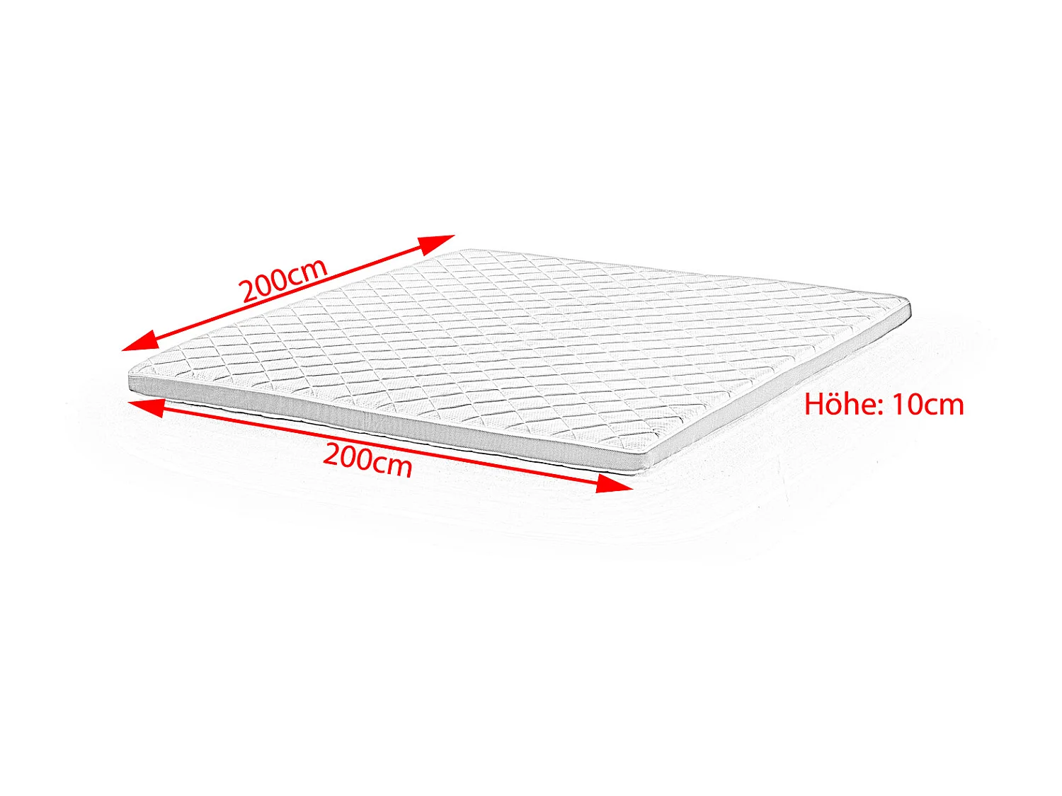 Surmatelas - blanc  - SOLO