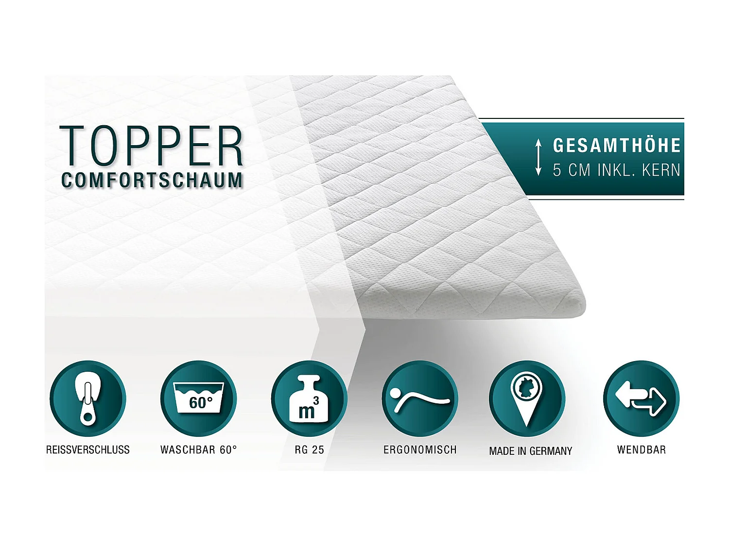 Topper - Weiß  - SOLO