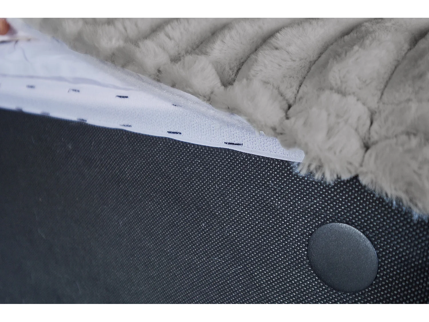 Pouf - Grigio Velluto a coste - WIOLO SOFT