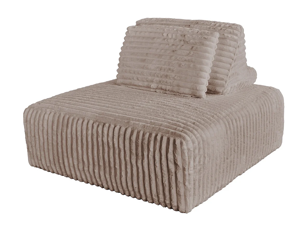 Hocker - Taupe Cord - WIOLO SOFT