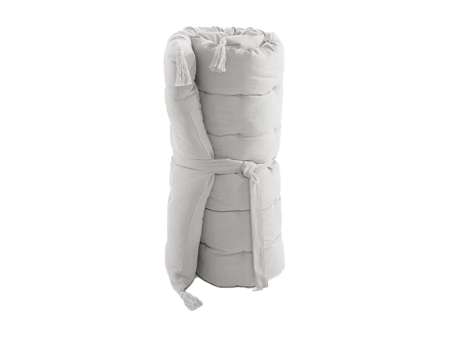 SOPHIE - Matelas de Sol avec pompons 60x120cm Coton Coloris Nuage