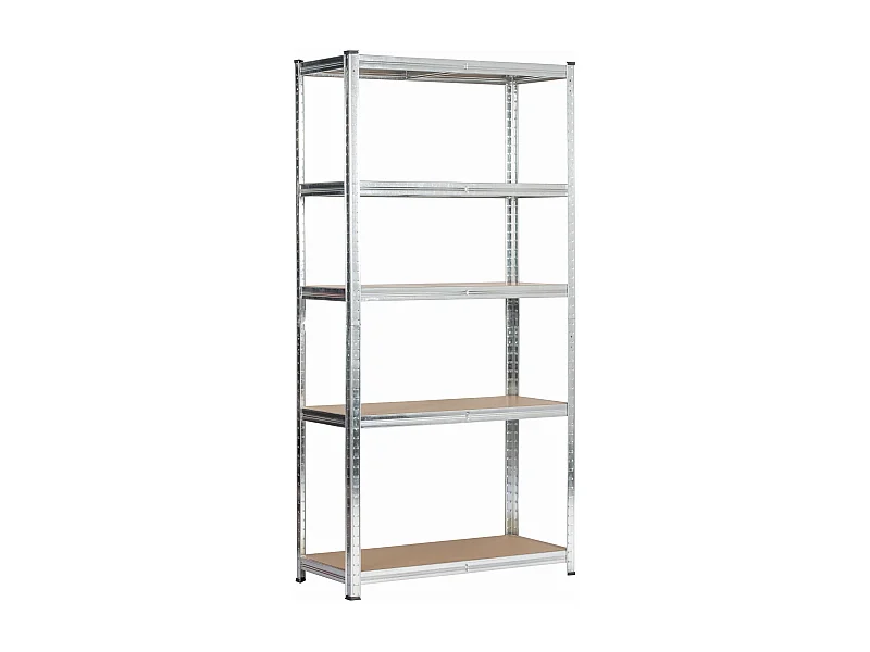 Étagère modulable 90 cm acier galvanisé charge maximale 875kg - L90xP40xH180 cm