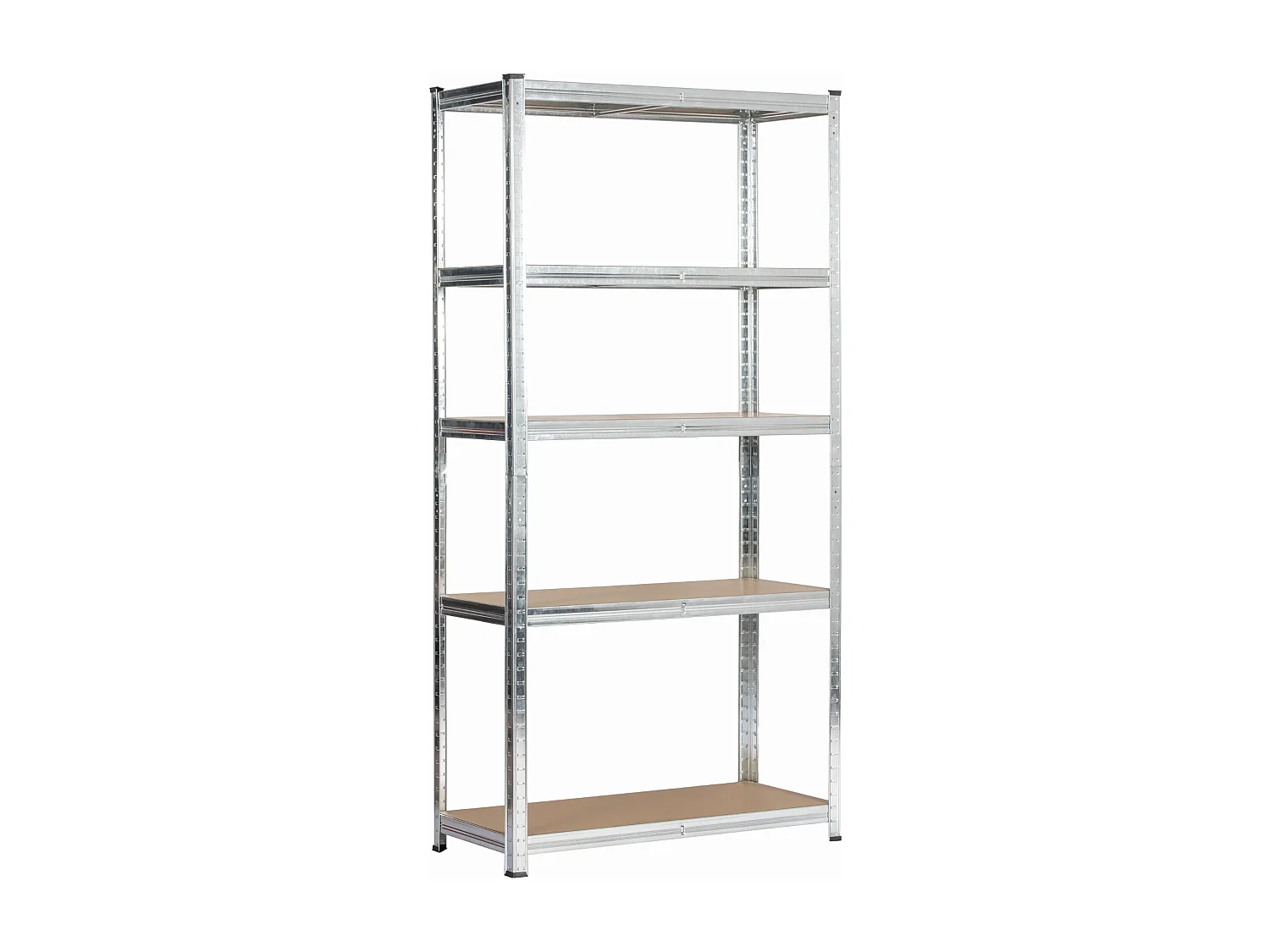 Lot de 2 étagères modulables 80 cm acier galvanisé charge maximale 875kg - L80xP40xH180 cm